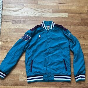 Mitchell & Ness Teal and Purple Lightweight Jacket